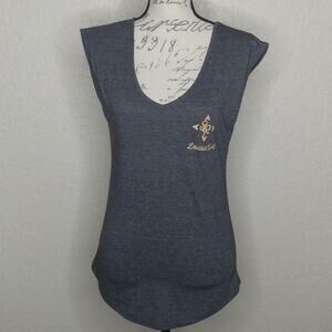 Next Level Apparel Custom Ink Tank Top Gray Size S